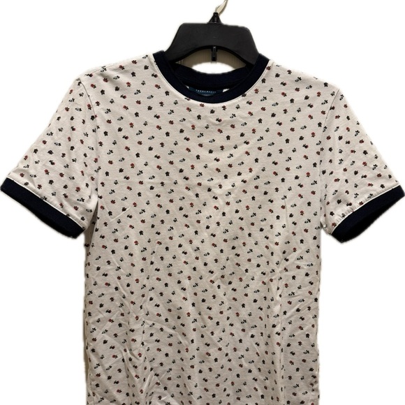 Perry Ellis Black and White Short Sleeve Tee - Picture 1 of 4